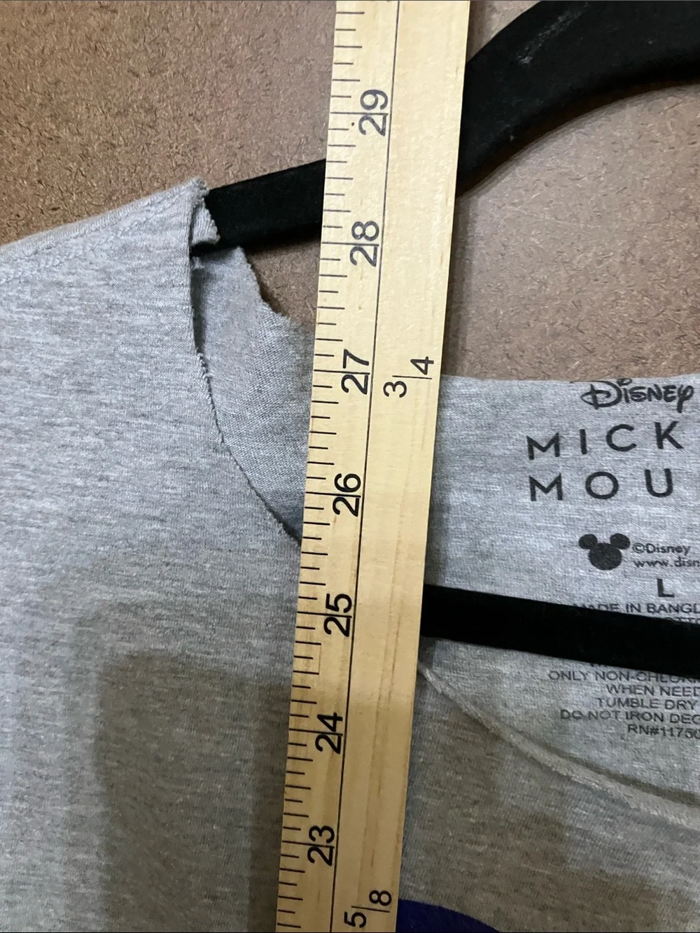 Disney Gray Tee with Blue Mickey, Pink Shorts & Yellow Shoes